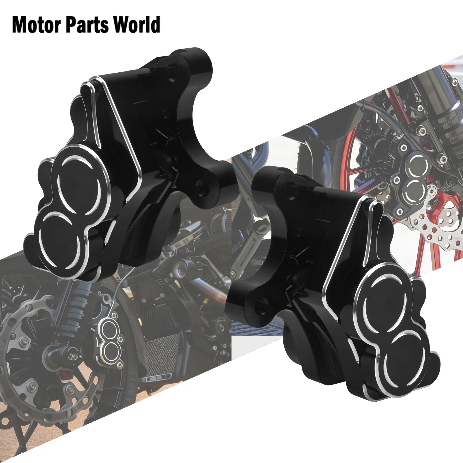 

Motorcycle Front Brake Caliper Aluminum Brake Caliper Trim Protector For Harley Touring Road King Electra Street Glide 09-Later