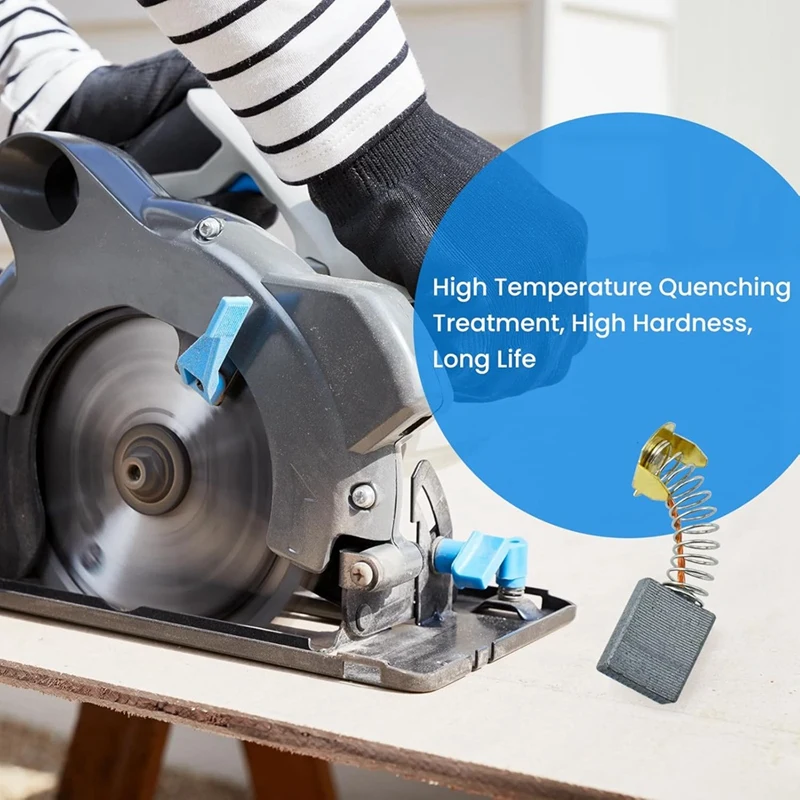 ABRW 80pcs Electric Motor Carbon Brushes 10 Sizes Power Tool Parts for Grinder Drill Generator