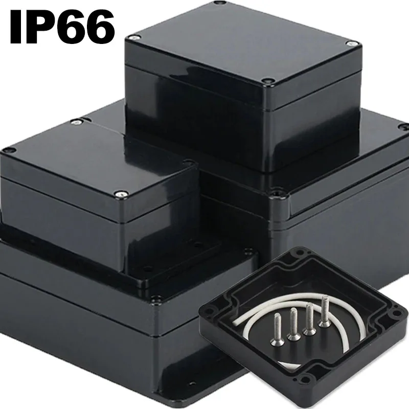 Image of IP66 wasserdichtes Kunststoff-Anschlusskastengehäuse, elektronisches Projektgehäuse ohne Schrauben, 5 Größen, Kabelanschlusskästen, ABS-Zubehör