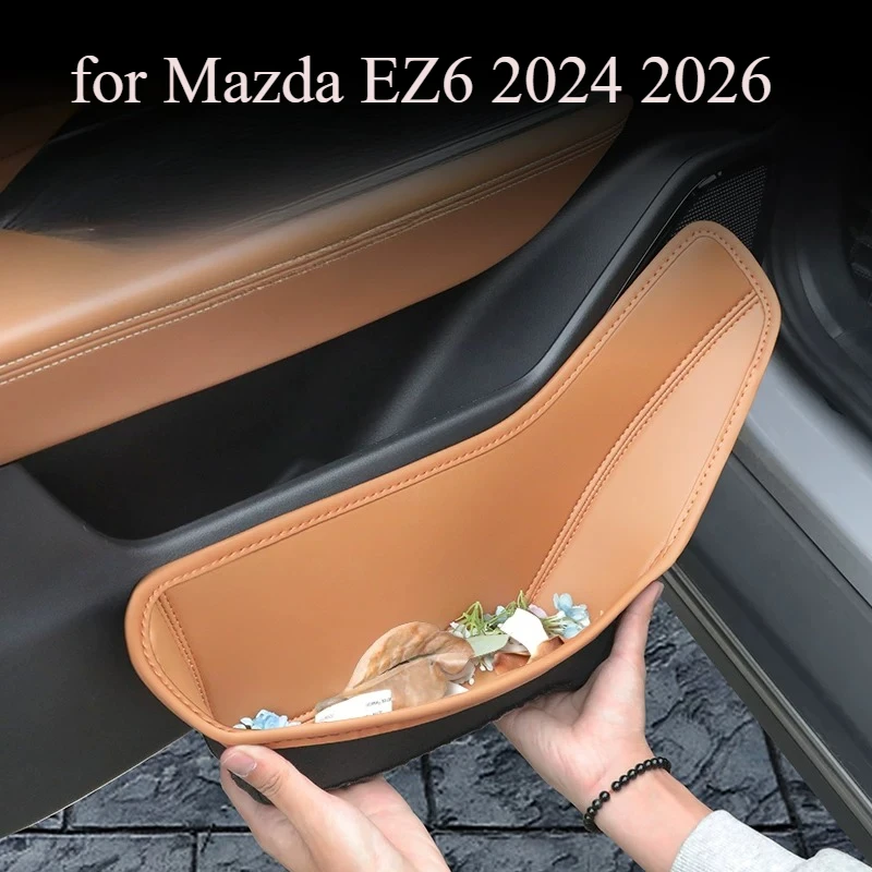 

Leather Door Pocket Storage Bin for Mazda EZ6 2024‑2026 – Anti‑Scratch Door Card Mat, Shockproof & Easy‑Clean Interior Accessory