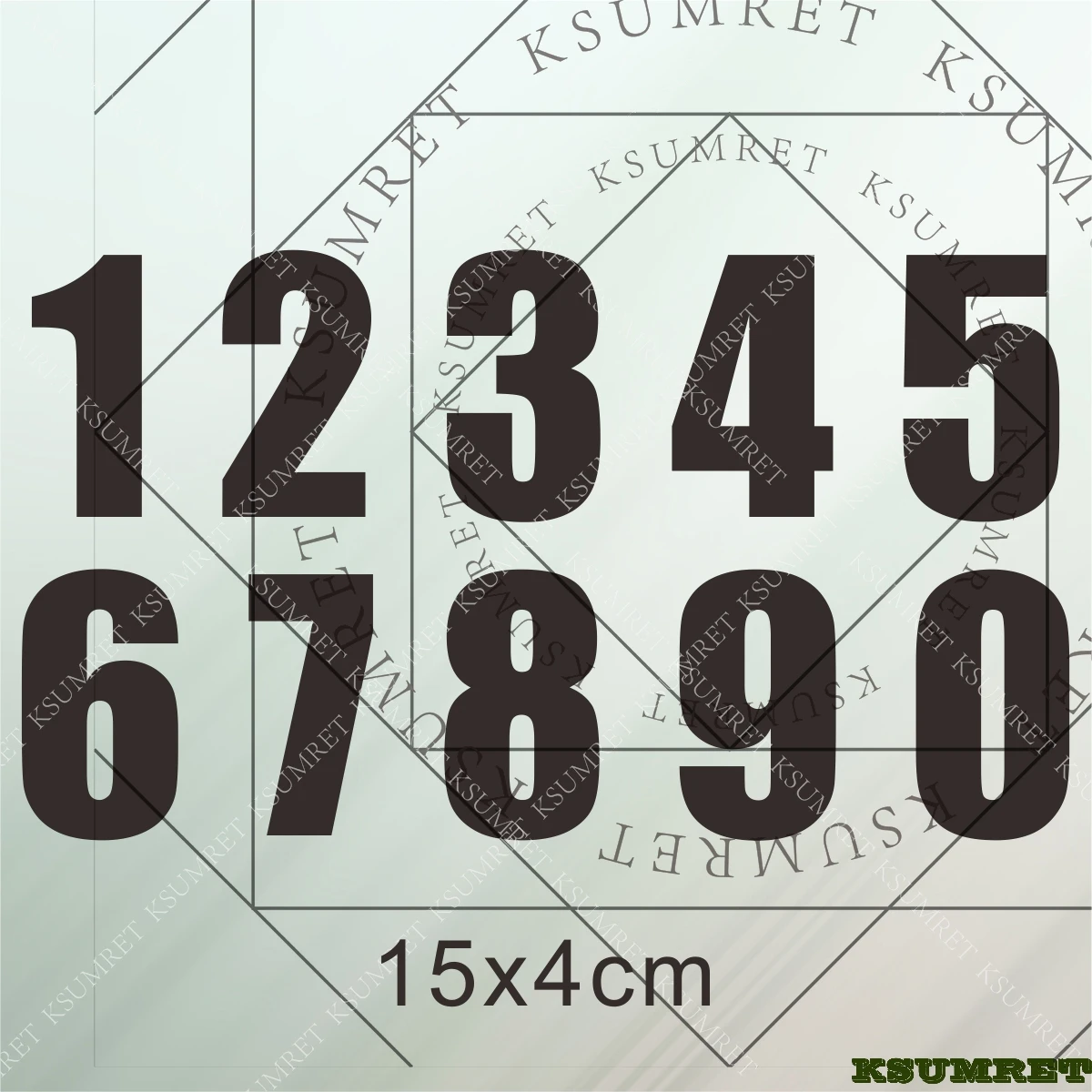 رقم 1234567890 ملصقات السيارات العاكسة للدراجات النارية سكوتر موتو ديكور مائي