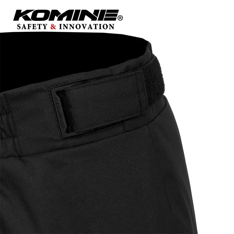 KOMINE PK-9161 Autumn/Winter Waterproof Motorcycle Quick-exit Pants Quick Release Pants with Knee Support Side Waist Zipper