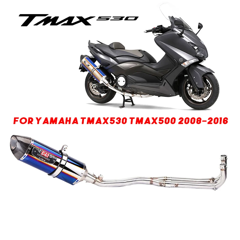 

Motorcycle Exhaust Slip On For YAMAHA TMAX T-MAX 500 530 TMAX530 TMAX500 2008-2016 Motorcycle Exhaust Muffler Escape Full System