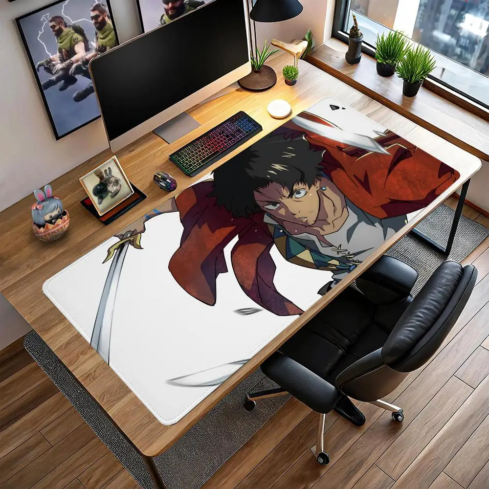 

Samurai Champloo Mouse Pad Large gaming mat,extended desk pad,custom anime mousepad,RUB mouse mat,non slip surface