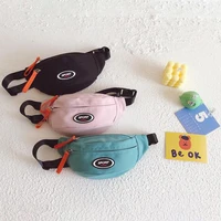 New Fashion Cute Children's Chest Bag One Shoulder Crossbody Fanny Pack Canvas Diagonal Bag Girl Boy Zipper Bag Coin Purse 6