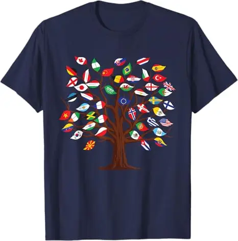 Länder der Welt, 287 Flaggen, internationale Flagge, Herz-T-Shirt, Y2k-Reisegrafik, ästhetische Kleidung, lustiges Geographie-T-Shirt über die Welt – Detail 6