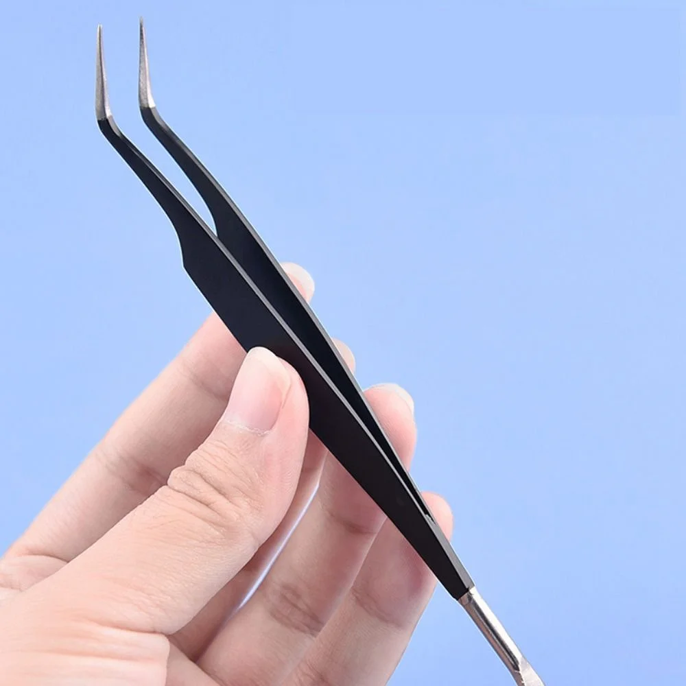 1PC Dual Ended Pets Tick Removal Tool Flea Tweezers Lice Clip Dog Tick Ease Remover Stainless Steel Sanitary Cleaning Accessory