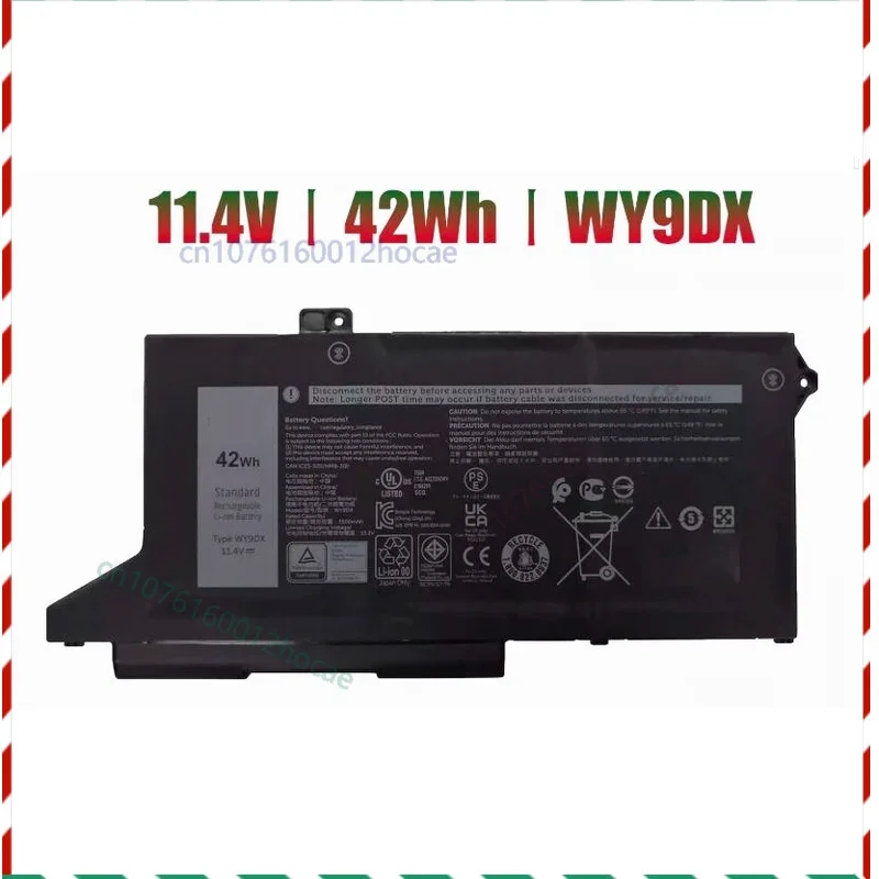

Новый аккумулятор 3 ячеек 42 Втч 11,4 В WY9DX для Dell Latitude 5420 Business P137G001, быстрая доставка