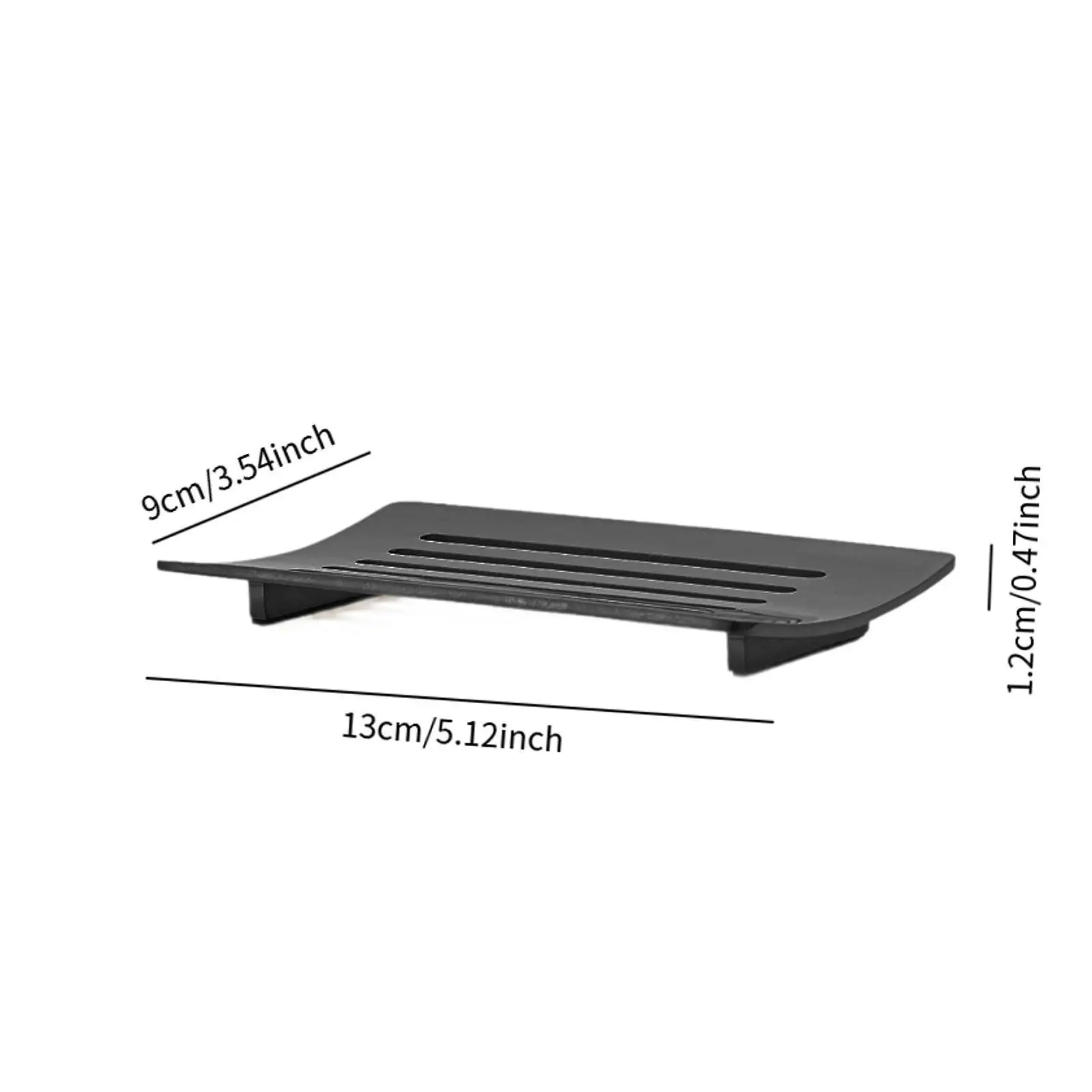 Bathroom Soap Dish Draining Soap Holder Nonslip Pad Stainless Steel Portable Soap Stand for Hotel Bathroom Home Countertop