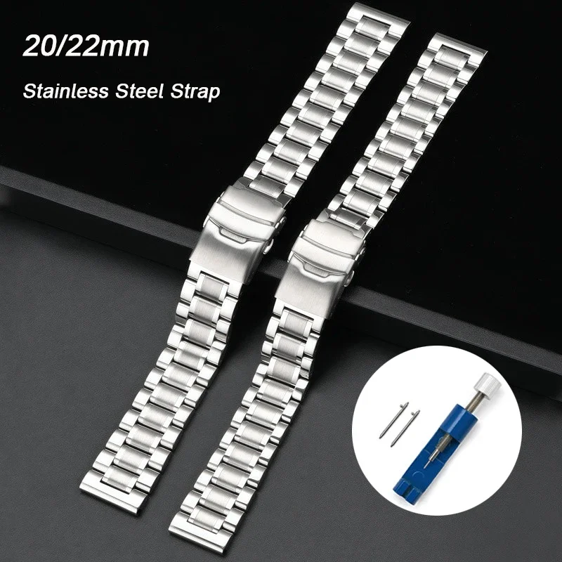 

Высококачественный ремешок из цельной нержавеющей стали 20 мм 22 мм для Longines с быстросъемной застежкой, универсальный браслет для часов