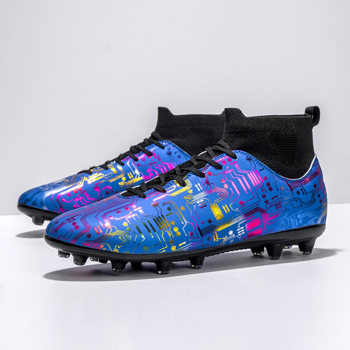 

Lndoor Society Training Studded Fast Soccer Cleats Non Slip Professional Football Shoes New Original Men Football Field Boots