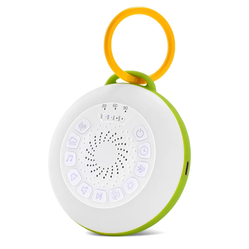 

AS98-White Noise Machine With 11 White Noise Adjustable Night Light, Bluetooth Speaker,Timing Function Green