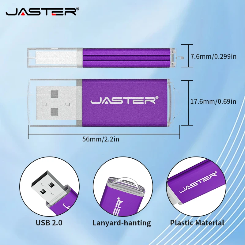 10PCS/lot Free Custom LOGO High Speed USB Flash Drive 8GB 16GB 32GB 64GB USB Stick Pen Drive 4GB Pendrive for Smart Phone/PC