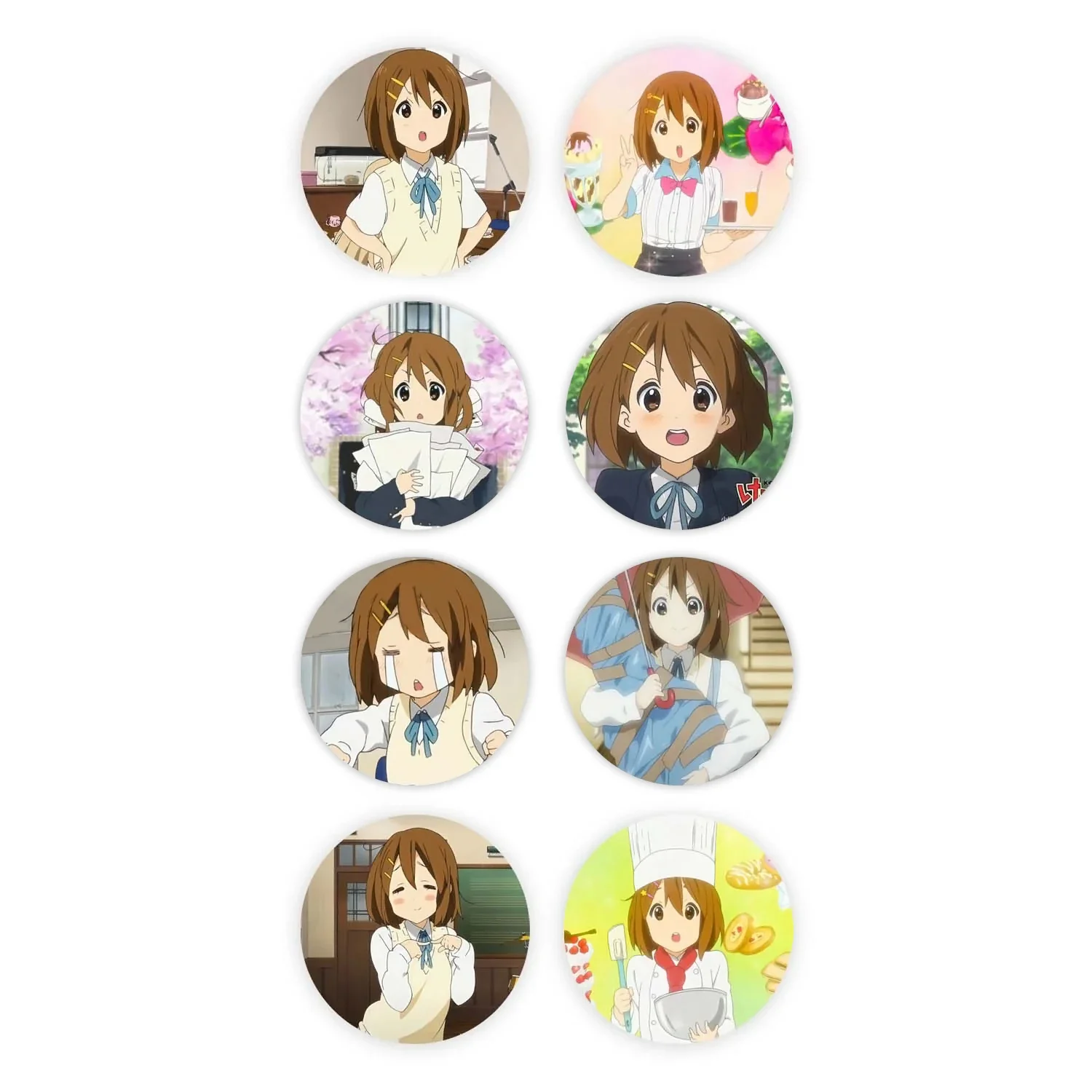 500PCS/Roll Hirasawa Yui Akiyama Mio Tainaka Ritsu Popular 2D Anime Peripheral Roll Stickers Cute Decorative Sealing Stickers