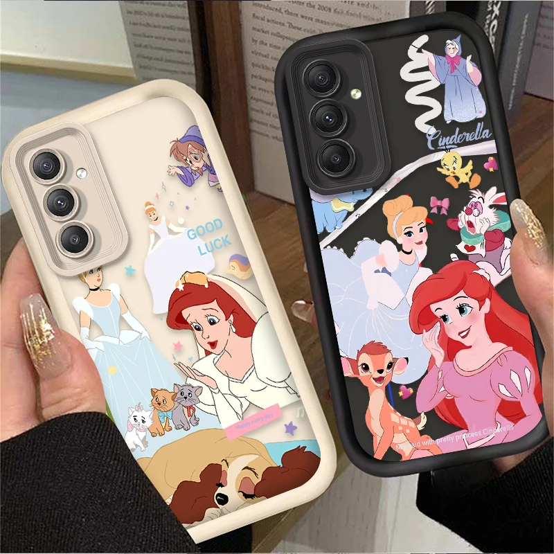 Disney Princess Alice Cinderella Phone Case For Samsung Galaxy A14 A15 5G S21 S22 S23 S24 FE Plus Ultra A25 A35 A52 A53 A54 A55