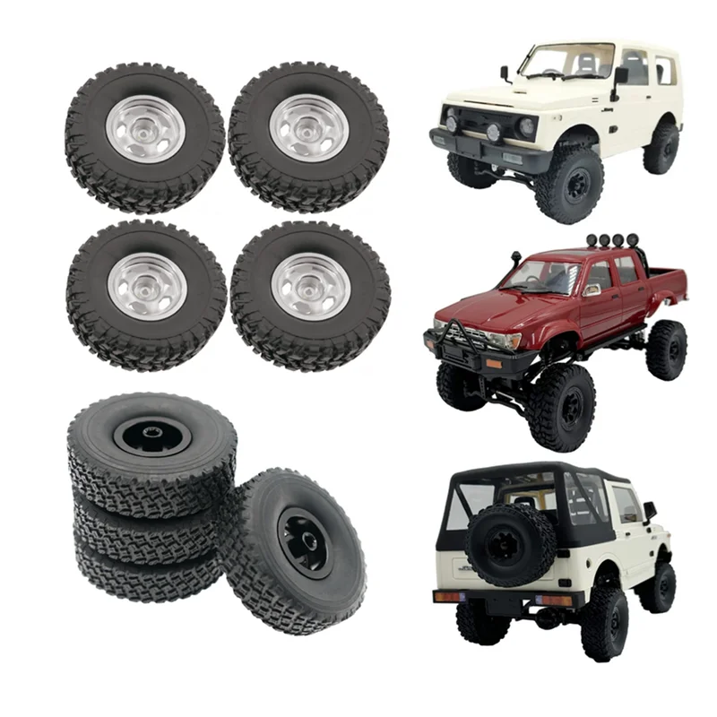 

A13Q-4PCS Tires & Wheels Rims Remote Control Cars Accessories For 1/16 WPL RC Car Upgrade Parts