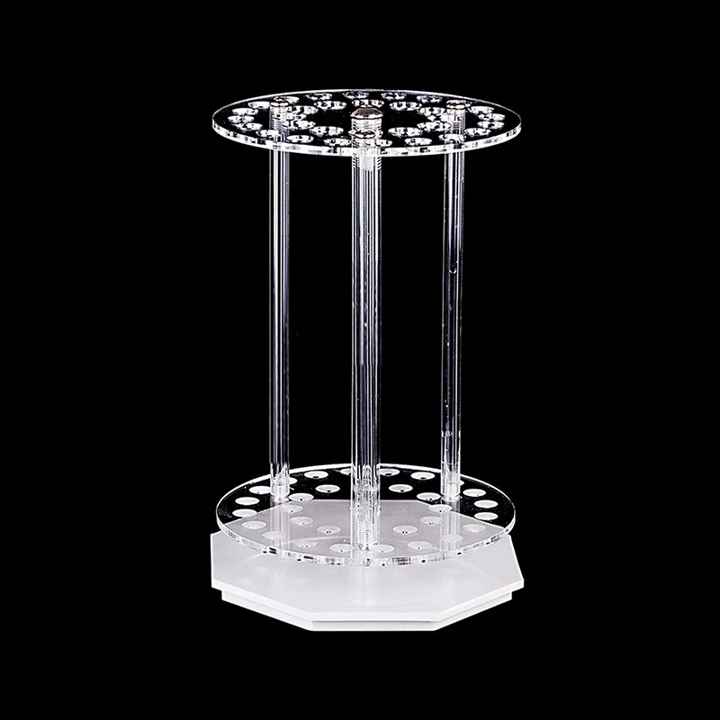 1pcs lab organic glass round 18/28/32/42holes tube rack Perspex pipette holder tranfer pipette stand