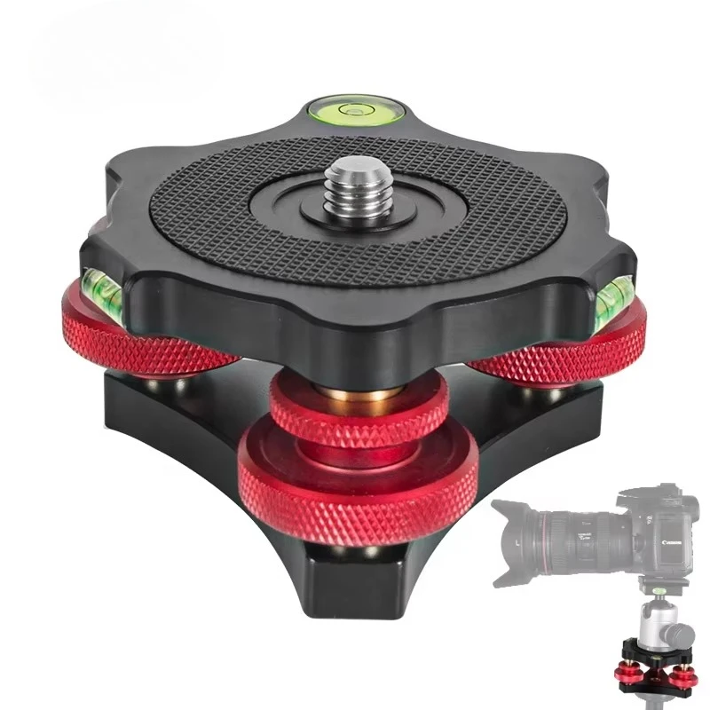 Precision Bubble Level Base Camera Head Tripod Level Base Monopad Ball Head Photography Accessories