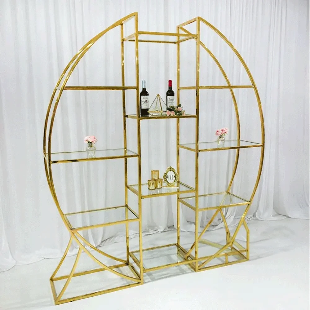 Constant temperature wine shelf design 201 304 stainless steel cabinet with glass holder