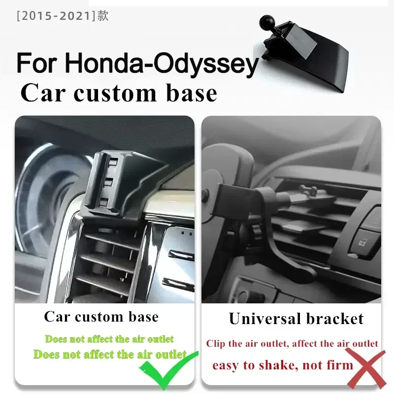 

2015-2021 для Honda Odyssey, держатель для мобильных телефонов, беспроводное зарядное устройство, автомобильное крепление, навигационный кронштейн, поддержка GPS, вращение на 360°