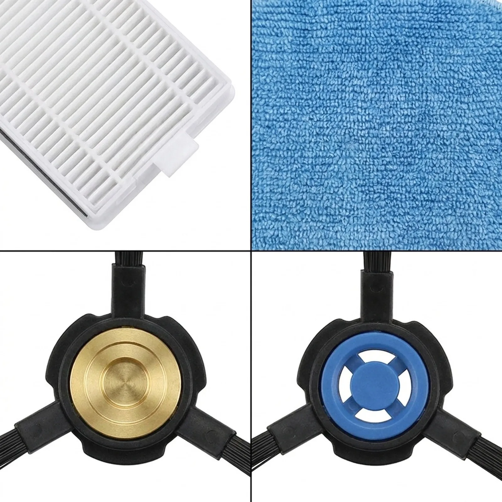 Complete Accessory Kit Compatible with For ILIFE A20/T20s Robot Vacuums Features Filters Mop Cloths & Side Brushes for Easy Use