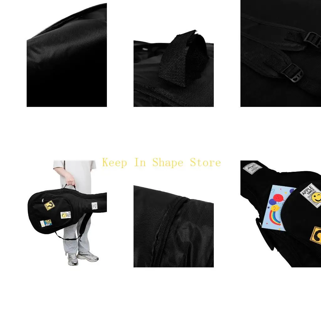 

U1JC 41-дюймовый мягкий чехол для акустической гитары из ткани Оксфорд с несколькими отделениями для хранения