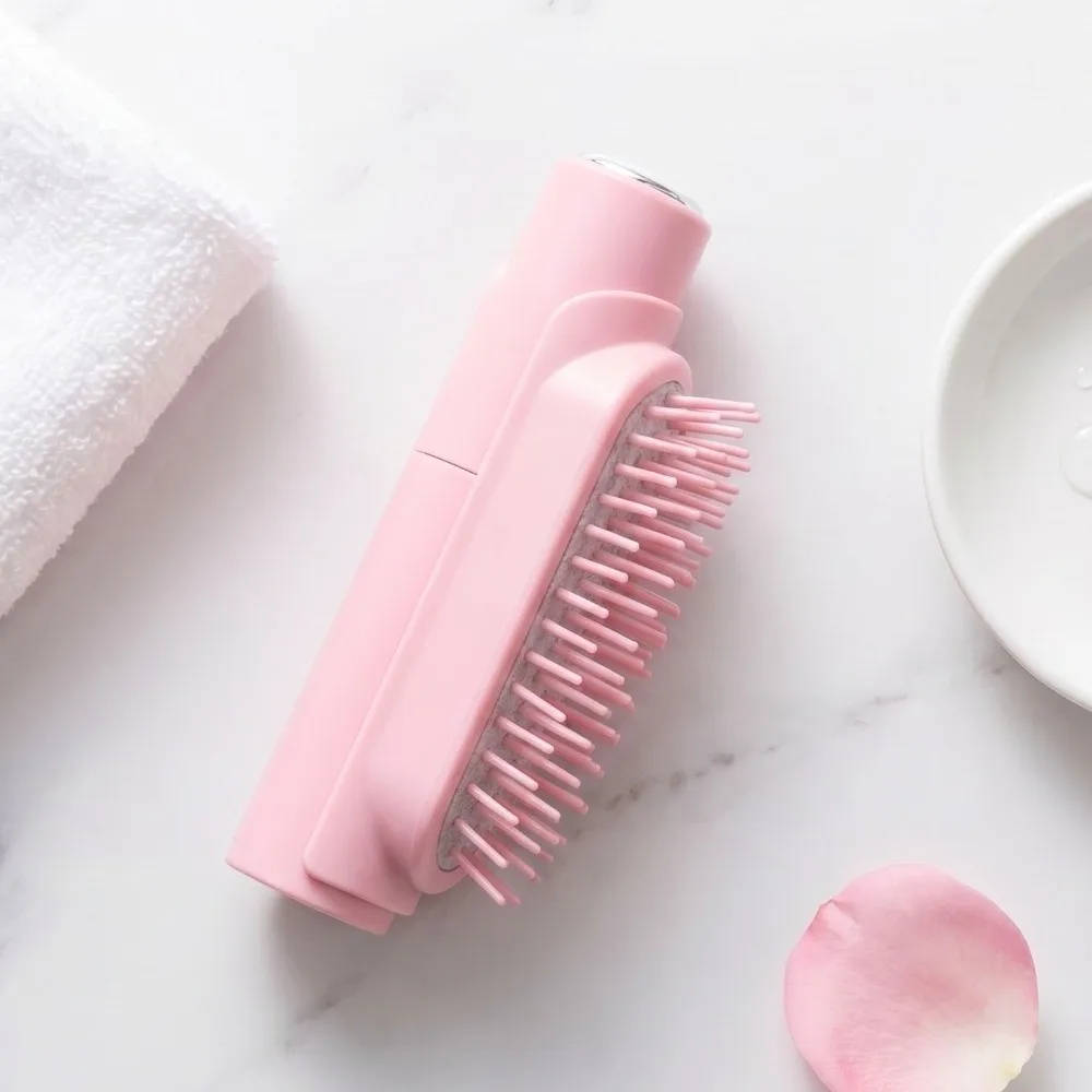 Refillable Spray Massage Comb Multi-Function Portable Pocket Spray Hair Brush Detangling Comb Anti-static