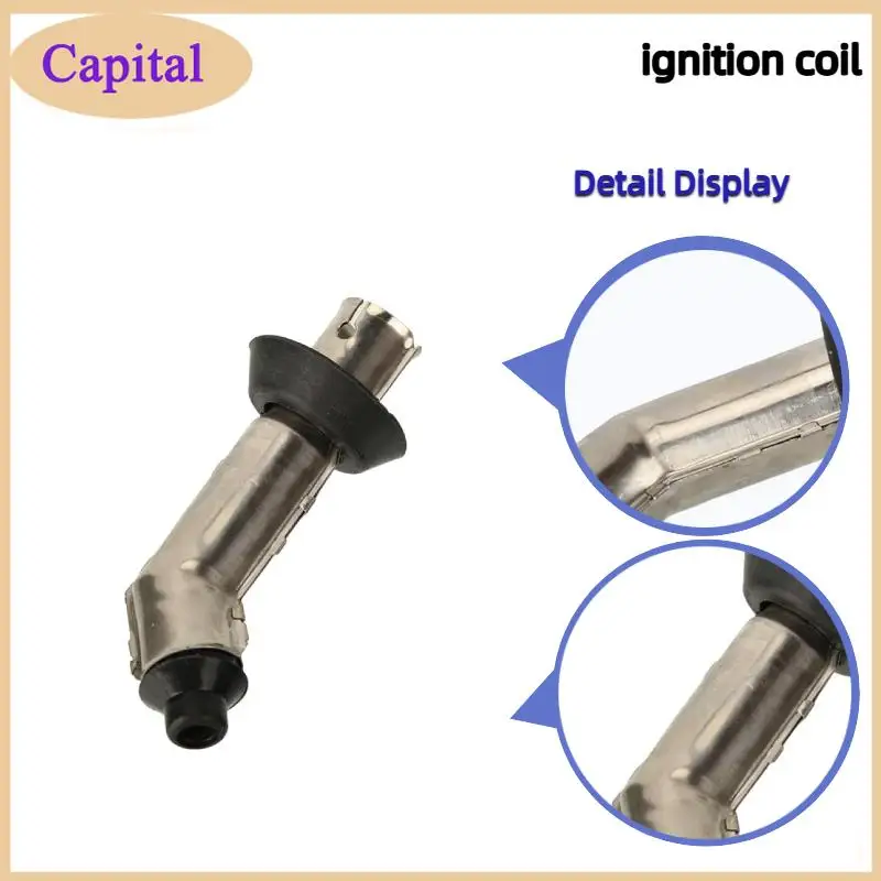 135 Degree Bend Metal Shielded Spark Plug Cap with Shield Replacement for Scooter ATV 70 90 110 125 150CC