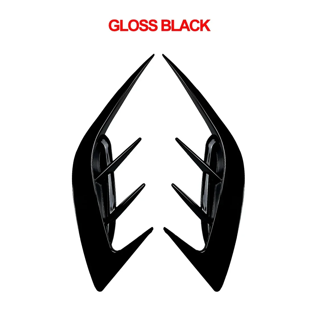 2Pcs Rear Bumper Side Vent C Canard Covers For KIA Stinger 2017-2023 Front Bumper Trim Canards Car Styling Accessory