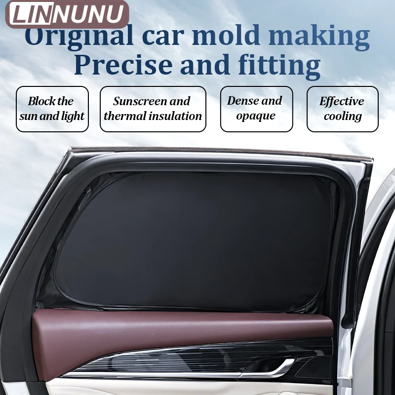 LINNUNU Car Windshield Folding Sunshade Cover Sun Shade Visor Anti-UV Curtain Accessories Fitfor Geely Monjaro Manjaro Xingyue L