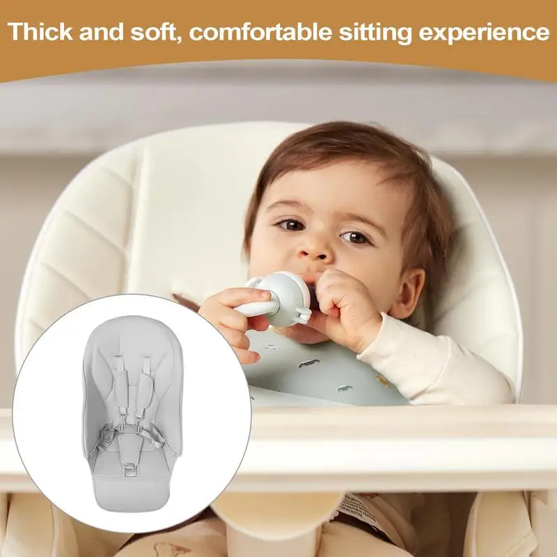 Baby High Chair Cover PU Leather Padding Cushion for Feeding Seat Pads Safety Waterproof Dining Chair Attachments