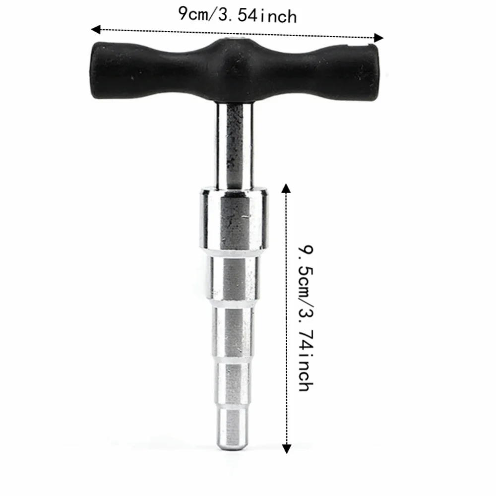 T Shape Handle Manual Pipe Expander Manual Operation Five Gear Tube Enlarged Tool Non-slip Handle Mixed Size