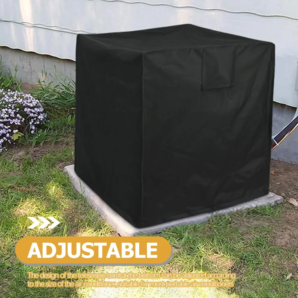 

Air Condition Unit Cover Telescopic Cord Adjustable Size Premium Polyester Outdoor Dustproof Waterproof Protective Cover