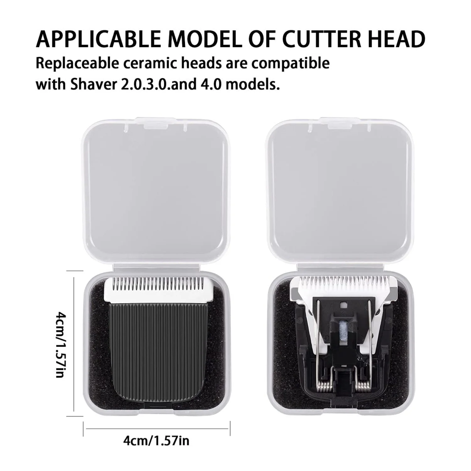 Black Body Hair Trimmer Blades for Men Electric Depilators Replacement Blades Compatible with Meridian Trimmer