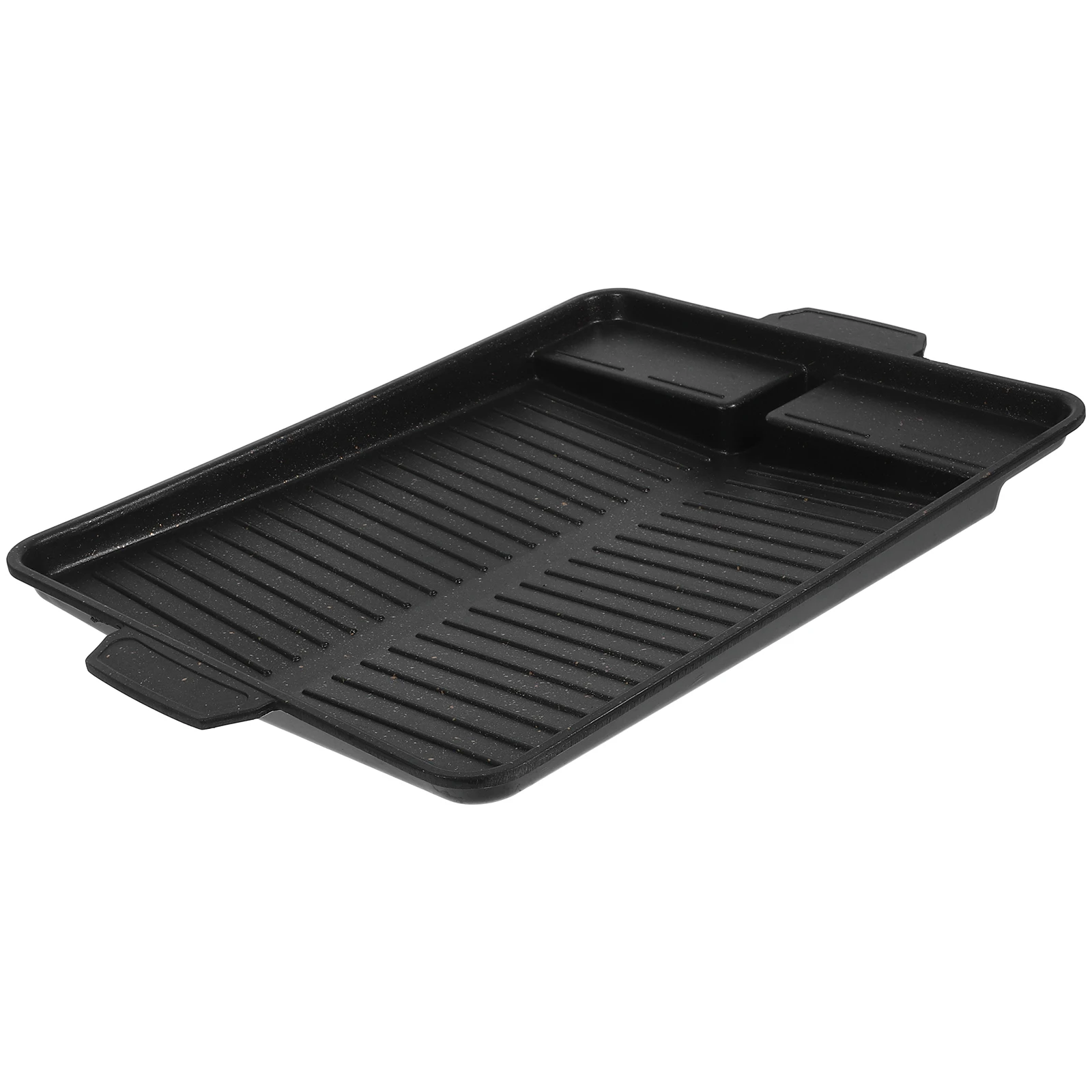 

Non stick Bakeware Square Grill Tray Stove Baking Barbecue Tray BBQ Roasting Pan Medical Stone Coating Outdoor Home Use Fry Pan