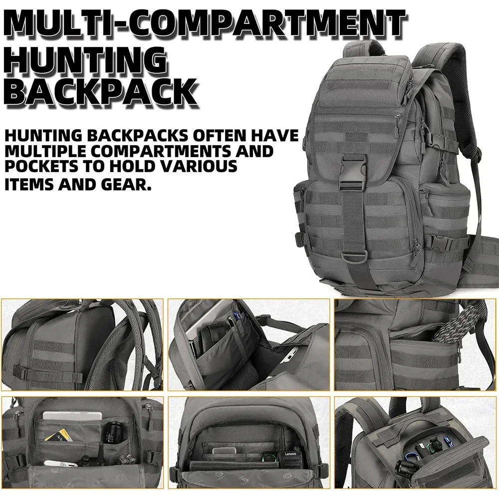 High Quality Military Tactical Backpack Waterproof Hunting Bag Outdoor Hunting Backpack Large Capacity Hunting Day Pack Mochila