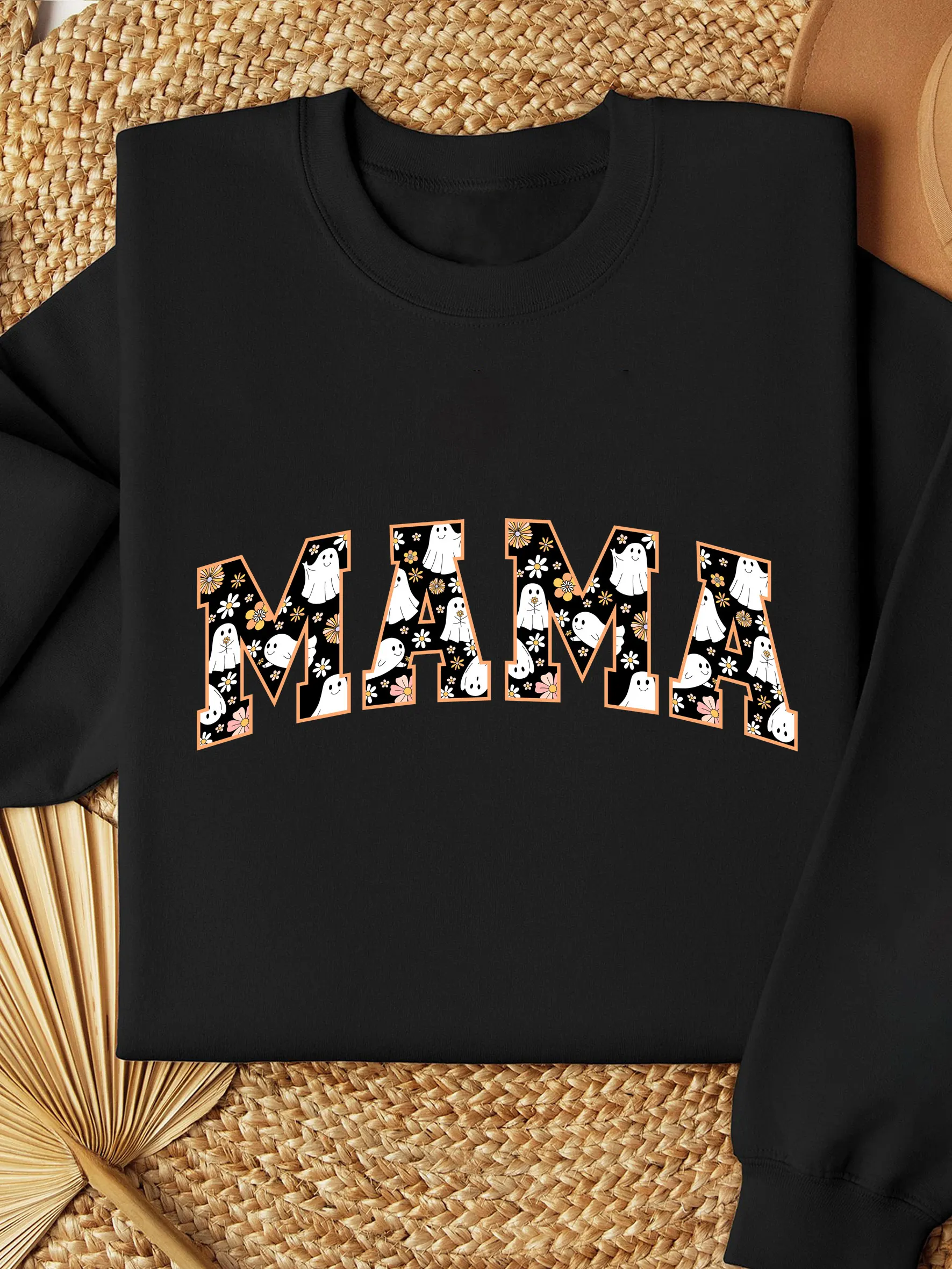 

Halloween Mom Sweatshirt Halloween Mama Thermal Lined Sweatshirt Spooky Mama Sweatshirt Gift for Mom Halloween Gift