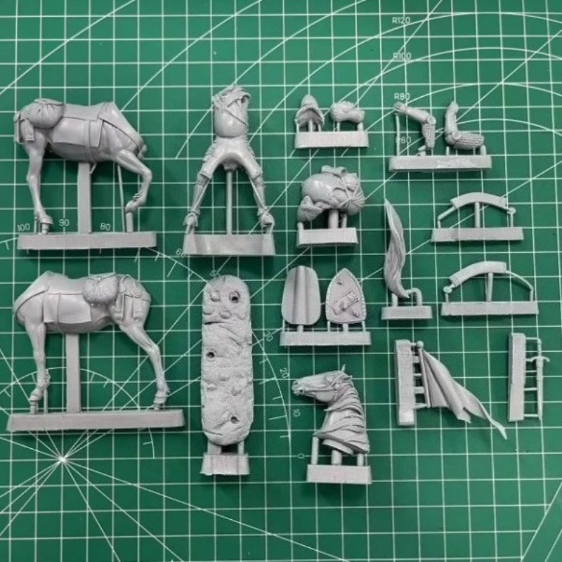 1/32 مقياس 54 مللي متر يموت الصب الراتنج نموذج لجسم عدة البولندية فارس هواية ألعاب مصغرة المفككة غير مصبوغ لتقوم بها بنفسك Diorama