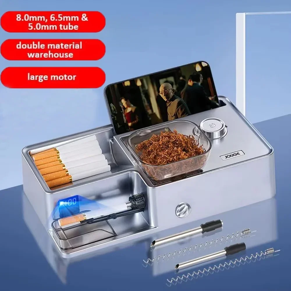 5.5/6.5/8mm Infrared Electric Automatic Cigarette Rolling Machine Injector Tobacco Grind Roller Filling Machine Gadgets for Men
