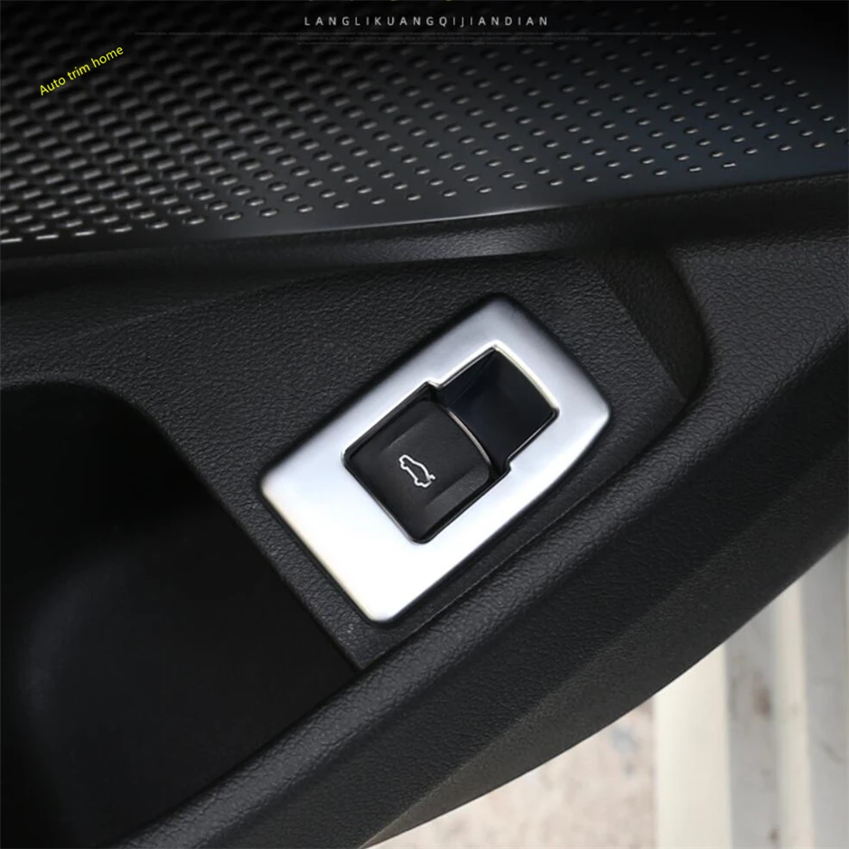 Car Accessories Rear Trunk Door Switch Button Control Decor Panel Cover Trim For BMW 3 Series G20 2019 - 2024 Carbon Fiber ABS image 5