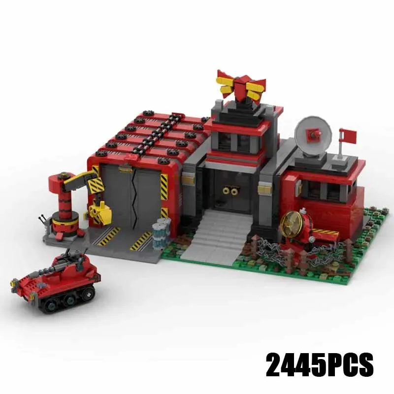 Moc Building Bricks Street View Model City Command Centre Technology Modular Blocks Gifts Toys For Children DIY Sets Assembly