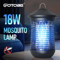 6W/18W UV Bulb Electric Shock Mosquito Killer Lamp 365nm Light Control Fly Trap Flies Insect Killer Bug Zapper Mosquito Lights