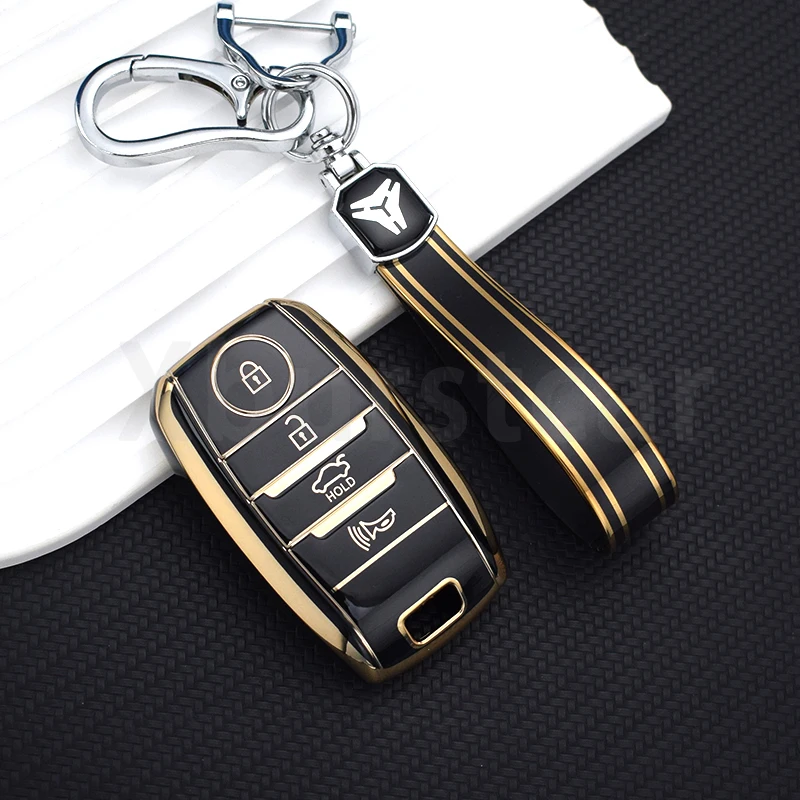 3/4 Buttons Key Case TPU Car Key Case Cover for Kia K2 K3 K4 K5 Rio Picanto K2 Soul Sorento Ski Sedona Sportage Cerato Optima