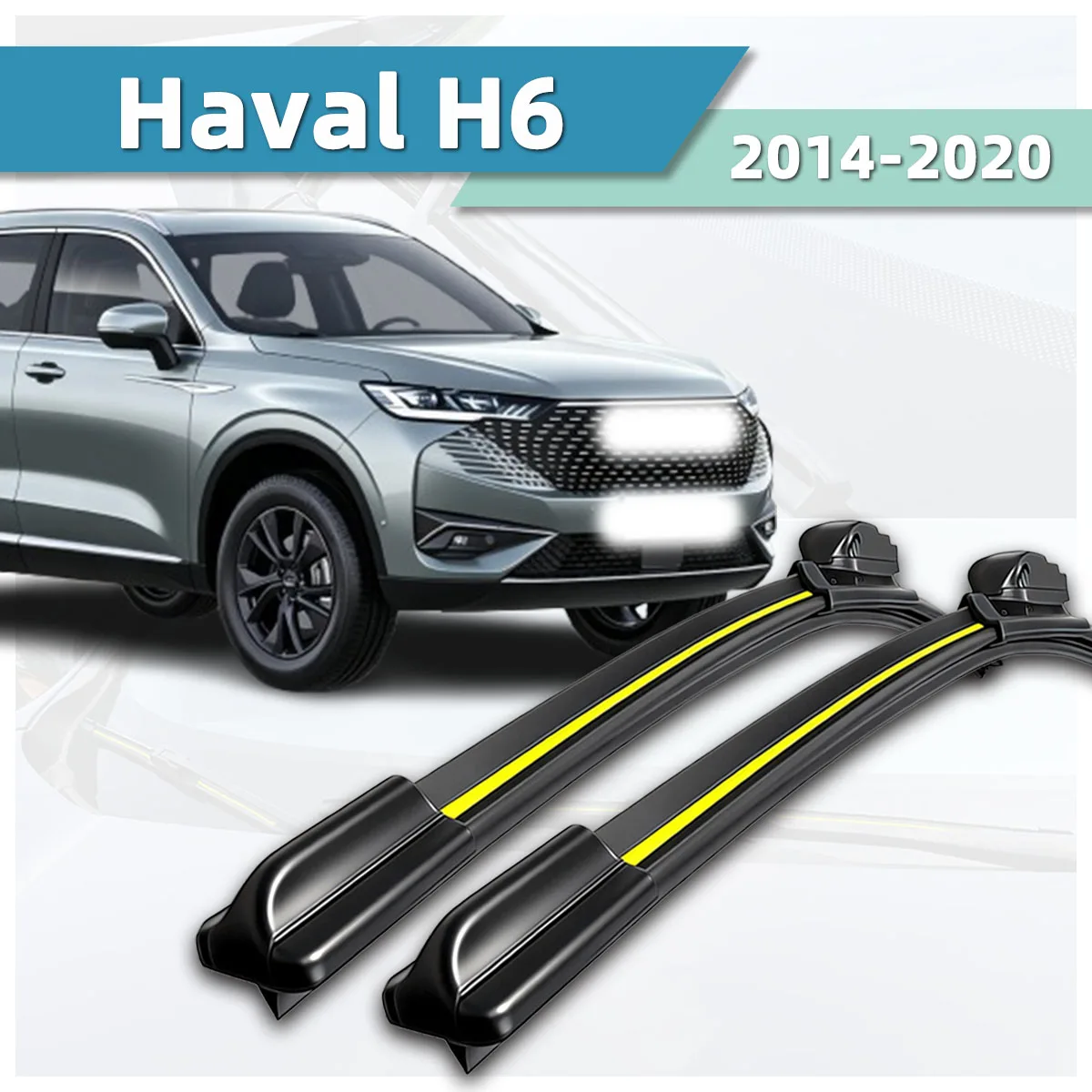 Suitable For Great Wall Haval H6(2014-2020)Car Wipers Natural Rubber High-Definition Silent Front Windshield Bidirectional Wiper