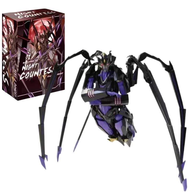 

In Stock Night Countess Tfp Blackarachnia 3rd Party Transformation Robot Toy Voyager Scale Action Pvc Figures Collection Toy Kid