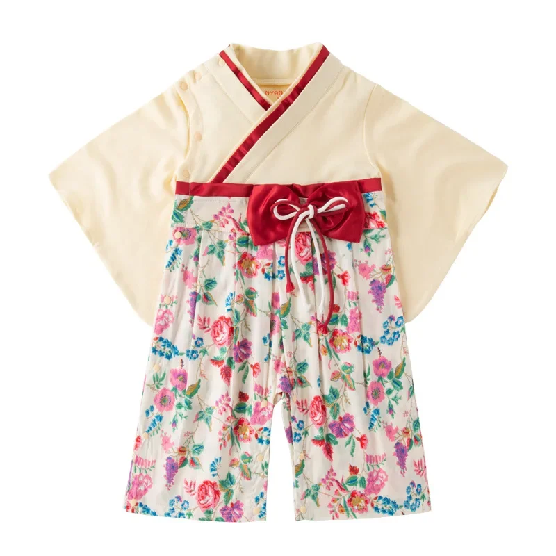 Baby Girl Boys Japanese Cherry Print Kimono Clothes Baby Japanese Clothing Baby Girl Outfit Kimono Japan Clothes