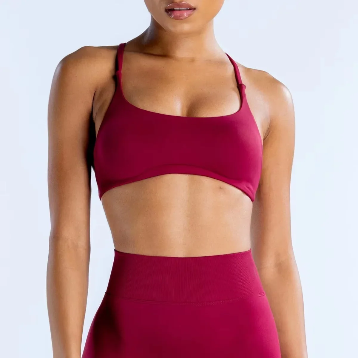 

Impact Twist Back Bra High Support Sports Top Women Gym Wear Workout Push-up Seamless Yoga Underwear Fitness Running women bra