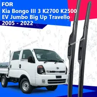 Cuchillas de parabrisas delantero para Kia Bongo III 3 K2700 K2500 EV Jumbo Big Up Travello 2005 - 2022 limpiaparabrisas de coche tira de goma