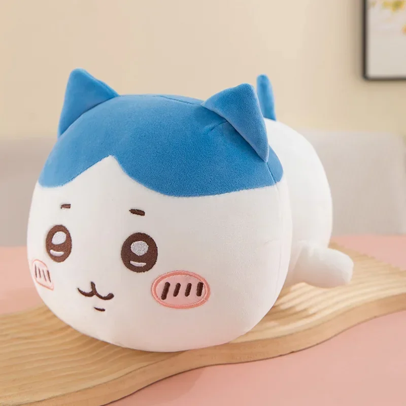 30/40CM Chiikawa pie pequeño de felpa estilo cara abajo muñeca de juguete Ragdoll hogar Navidad Kawaii juguete de peluche almohada regalo para niños