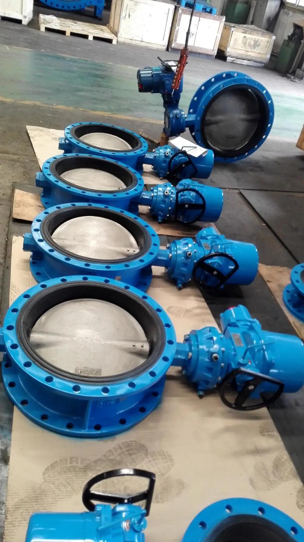 DN600 PN10 صمام الفراشة الكهربائية